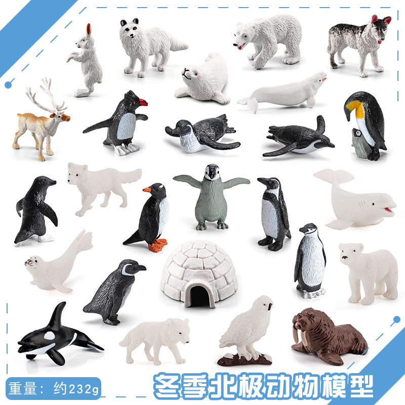 Simulación Granja modelo de juguete mini pollo pato ganso ganado ovejas aves de corral modelo Pequeño Animal Modelo En Miniatura Traje transfronterizo