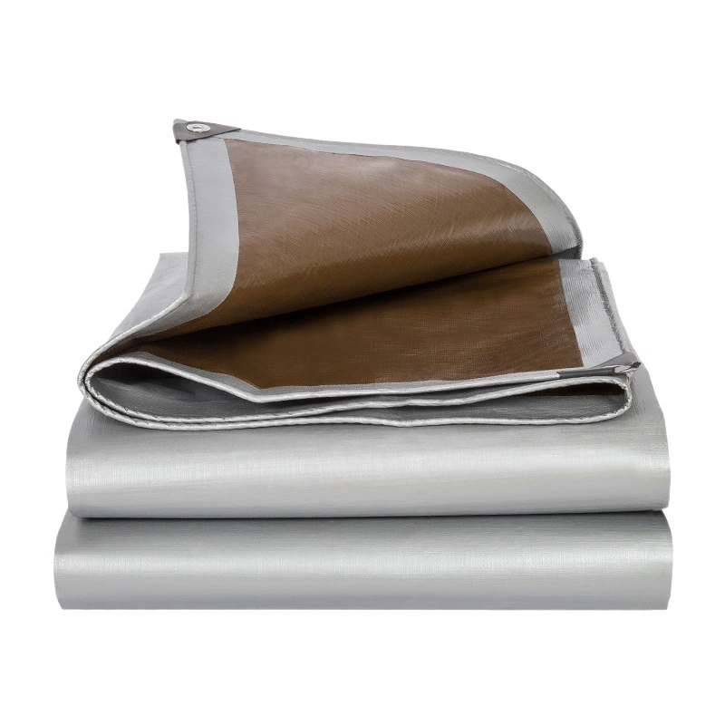 Shengde утолщенная полиэтиленовая Непромокаемая ткань с покрытием Солнцезащитная пластиковая Водонепроницаемая Брезентовая ткань для грузового двора оптовая продажа с фабрики