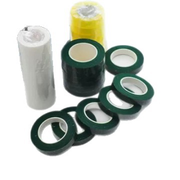 Siete colores cordier base floral cinta adhesiva verde cinta adhesiva sin rastro papel verde flores hechas a mano DIY material de decoración coche de boda