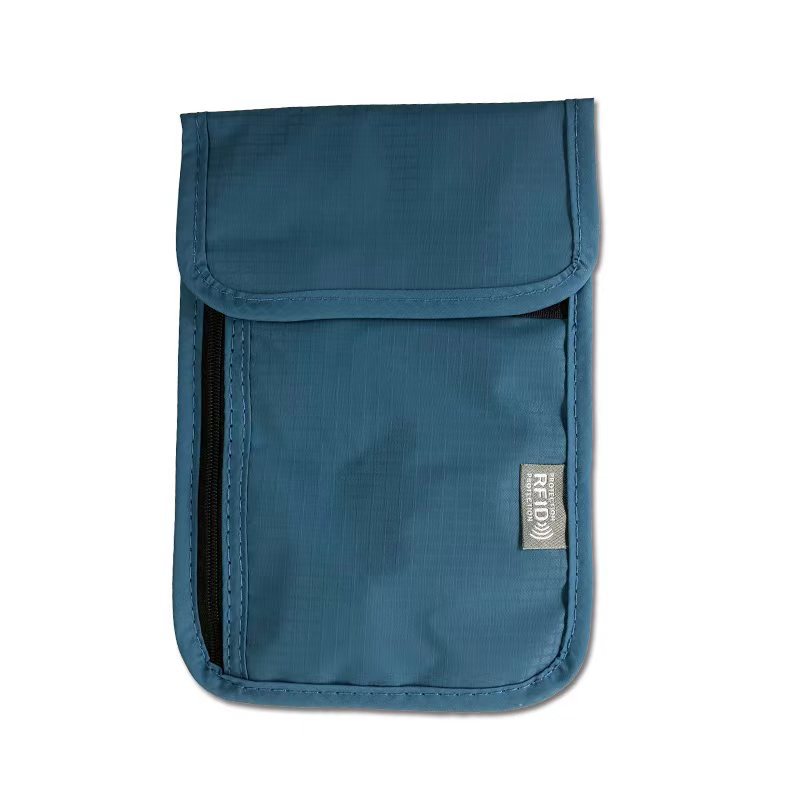 Anti-RFID ID bolsa anti-robo cepillo de blindaje Halter bolsa de pecho anti-magnético anti-radiación TARJETA DE CERTIFICADO bolsa de almacenamiento en stock