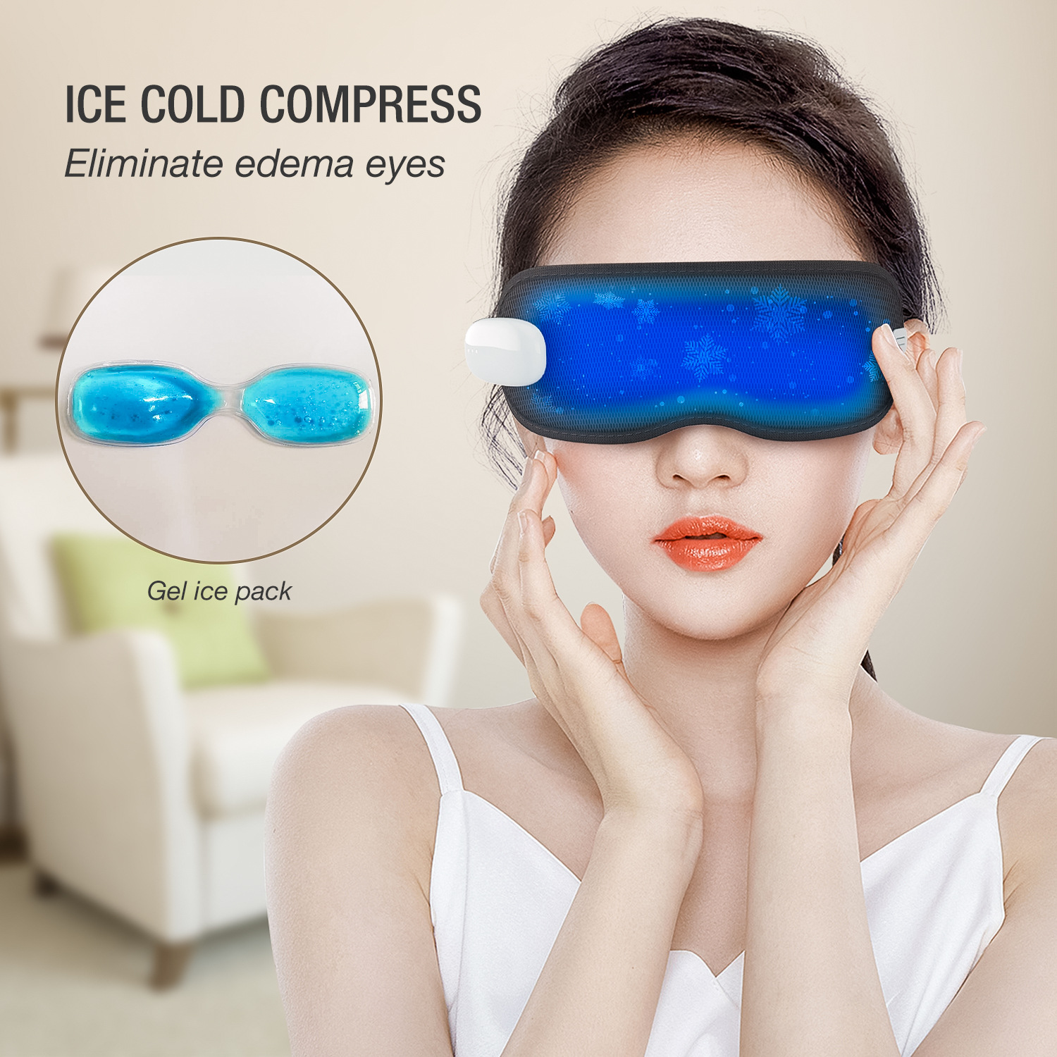 Universal massager, compress, sleep mask for men and women, eyes protection 4