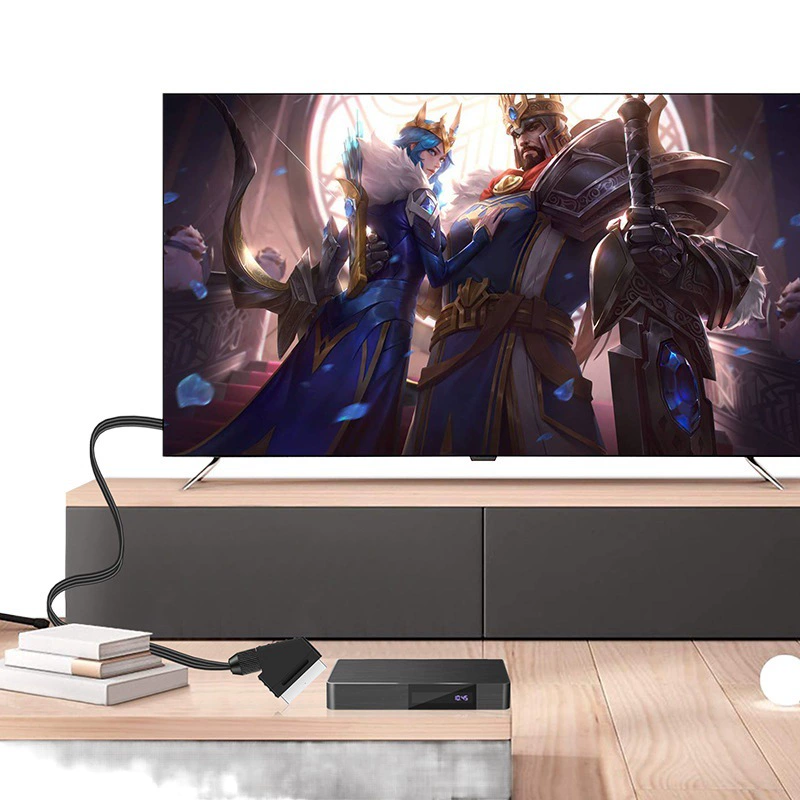 2022 новый стиль SCART-HDMI кабель длиной 1 метр, напрямую подключенный к удобной линии преобразования