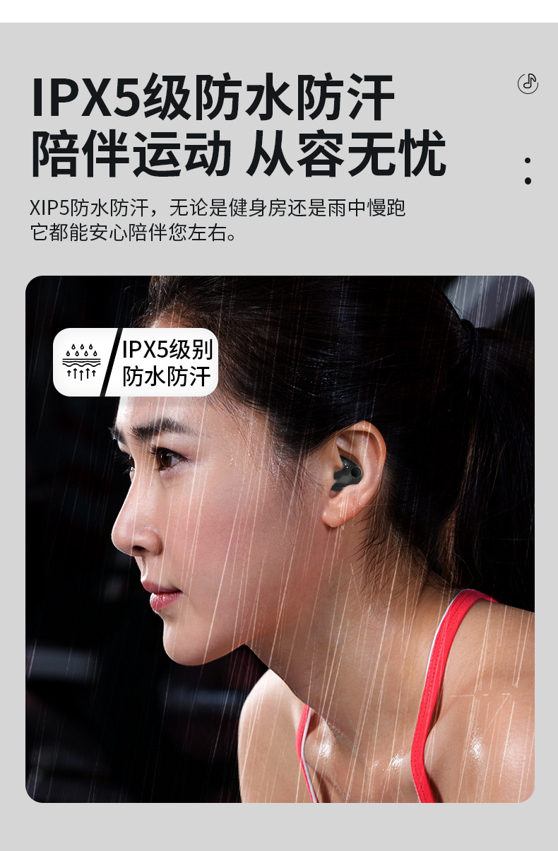 Cross-border private model MD538 wireless Bluetooth headphones sleep in-ear style X55 bestseller painless, direct supply from domestic factory pic 16