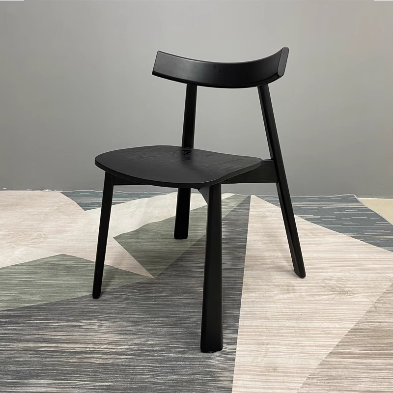 원목 시트 쿠션 + 블랙 물푸레나무 프레임