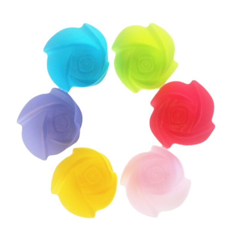 Love Five-pointed Star Round Silicone Gel Gypsum Candle Cake Mold Mafen Cup Handmade Soap Mold Mafen Cup