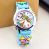 Children's cartoon pony, small watch, rainbow quartz watches with butterfly, Korean style, new collection