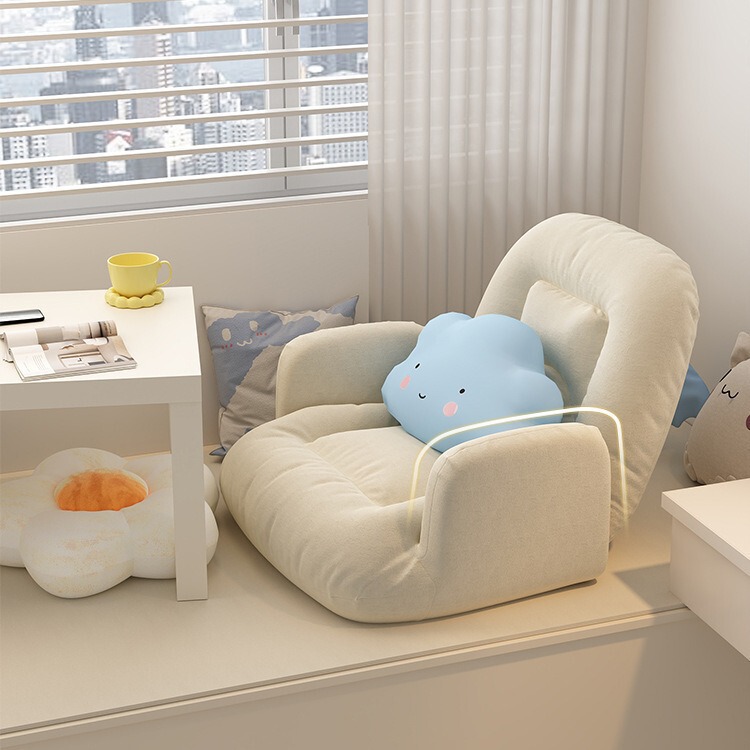 Lazy Sofa, Foldable Chair, Single Bed, Backrest Chair, Bedroom Tatami, Bay Window Small Sofa, Single Seat