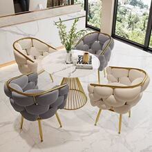 化妆椅女生卧室轻奢梳妆台凳子简约现代家用靠背椅网红ins美甲椅