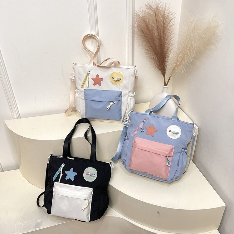 Japanese-Style Large-Capacity Tote Shoulder Bag for Girls, Student Party Crossbody Bag, Lightweight Class Bag, Female Tutoring Bag Japanese-Style Large-Capacity Tote Shoulder Bag for Girls, Student Party Crossbody Bag, Lightweight Class Bag, Female Tutoring Bag