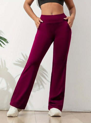 New European and American pure color casual yoga pants, high-stretch running fitness pants, and popular sports.