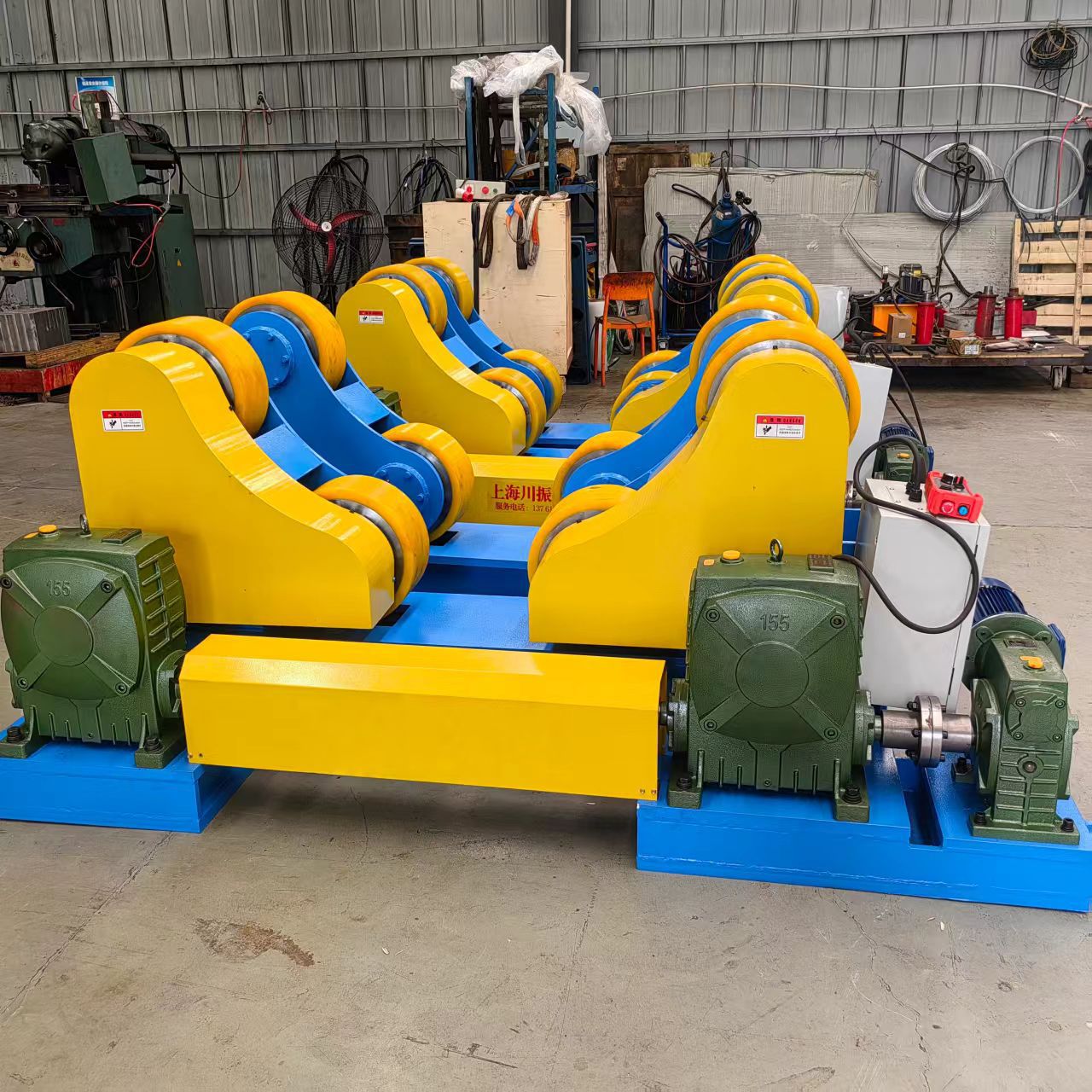 厂家供应40吨自调试锅炉焊接滚轮架自调试变频调速焊接滚架