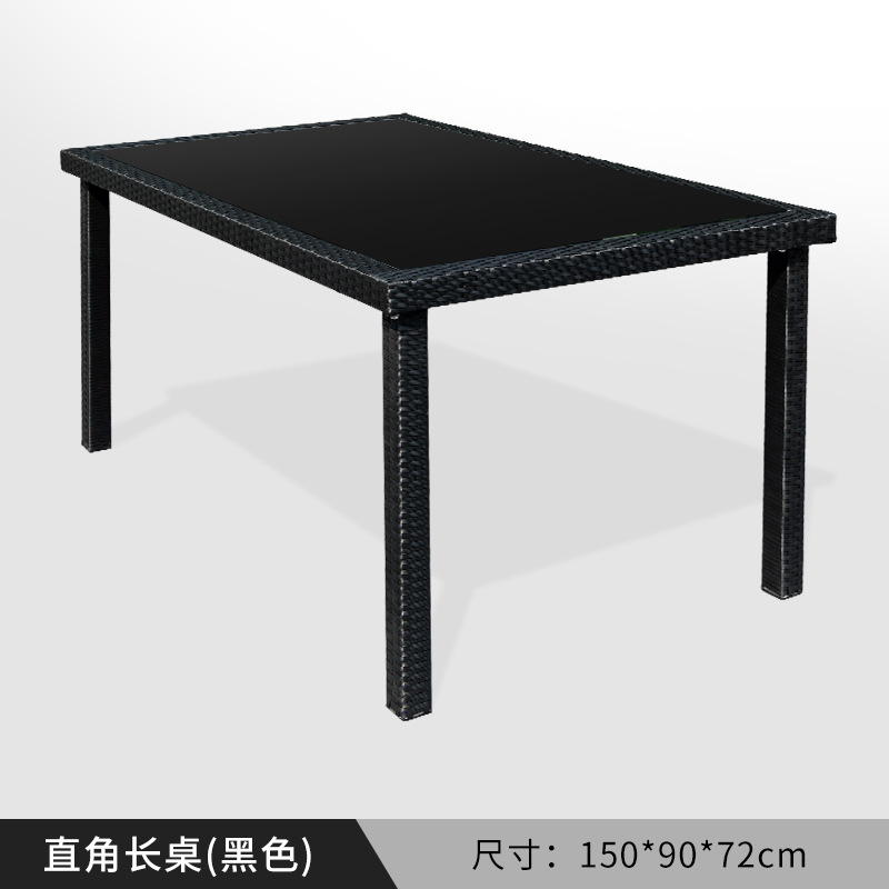 Nórdico de gama alta patio al aire libre cuerda tejida mesa y silla casa pequeña silla combinación patio jardín sillón mesa individual y silla