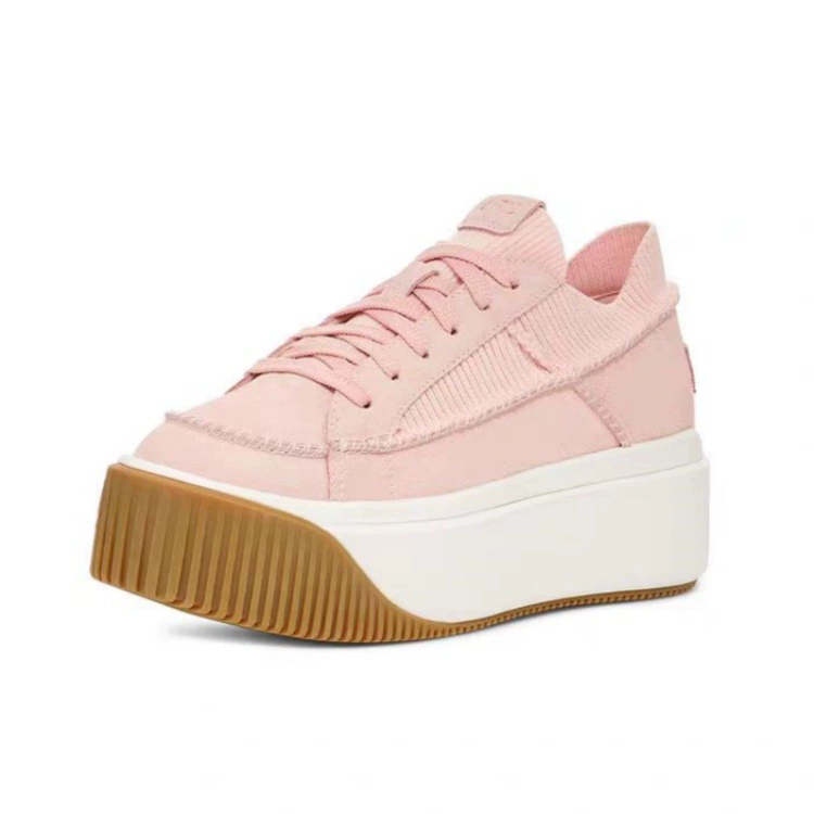 2024 new UG thick bottom biscuits shoes Lazy casual shoes sports loose cake increase small white shoes round head