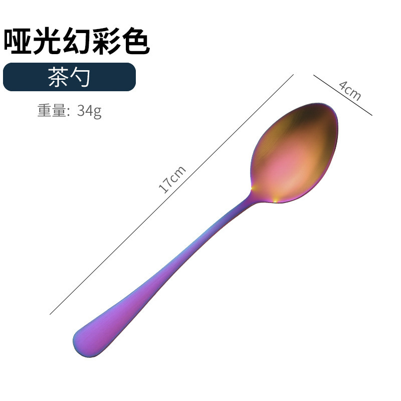 アマゾンクロスボーダー1010ステンレス食器セットチタンメッキマット黒洋食ステーキナイフフォークスプーン5セット|undefined