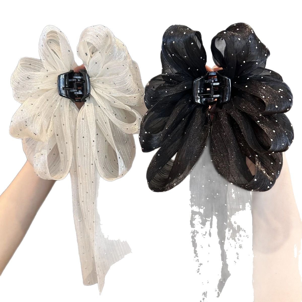 両面バブルグリッパー、ふわふわでボリュームのあるシャーククリップ、ヘアピン、女性の後頭部用の高級ヘアピン