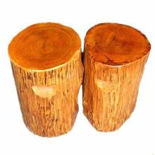 圆木底座花瓶原木实木凳子树墩木墩木桩凳底座摆件茶桌圆木凳绿植
