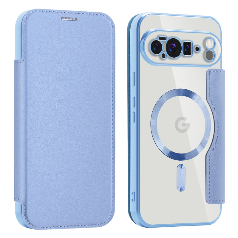 ゴールデンシールドレザーケース Google 10ProXL 携帯電話ケース電気メッキ磁気 GooglePIXEL9A カード保護カバー|undefined
