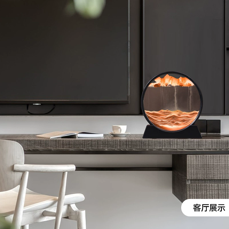 流沙画创意摆件3D3d立体办公室居家装饰礼物客厅桌面摆件网红沙漏
