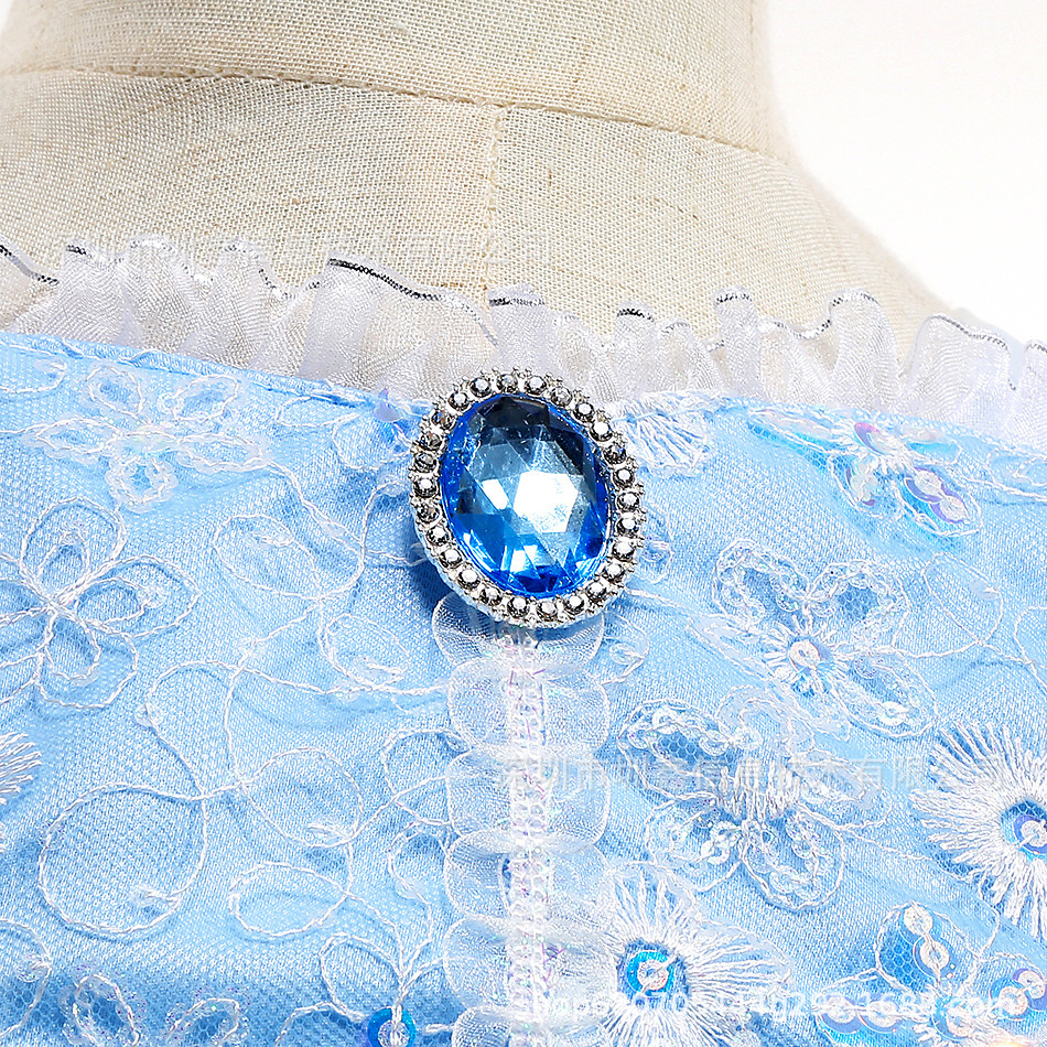 Las niñas Cenicienta princesa vestido congelado verano nuevo elegante niños princesa vestido Elsa vestido princesa vestido