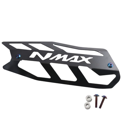 Suitable for Yamaha Nmax155 Modified Exhaust Pipe Cover Aluminum Alloy Anti-Scalding Exhaust Protective Cover Decorative Accessories (Motorcycle exhaust pipe) - nmax-exhaust-pipe-cover-burnt-titanium-blue-screw-type
