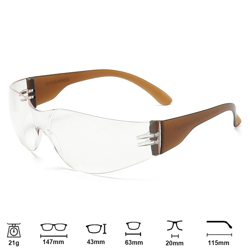 117 gafas transparentes de alta definición gafas de seguridad de trabajo anti-espuma al aire libre experimento antiquímico gafas de soldadura
