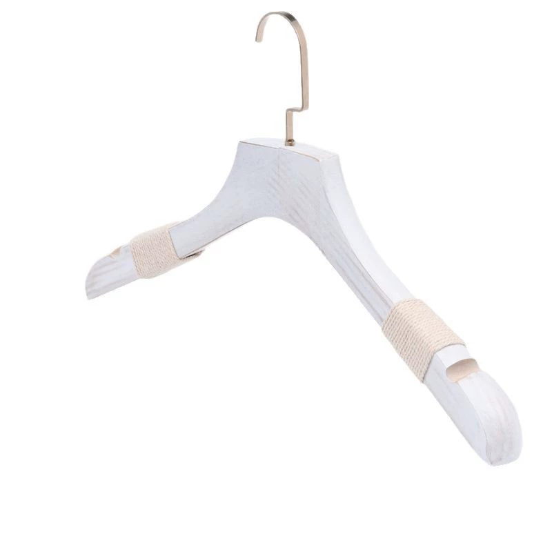 White wooden hanger from natural wood, stand, Korean style