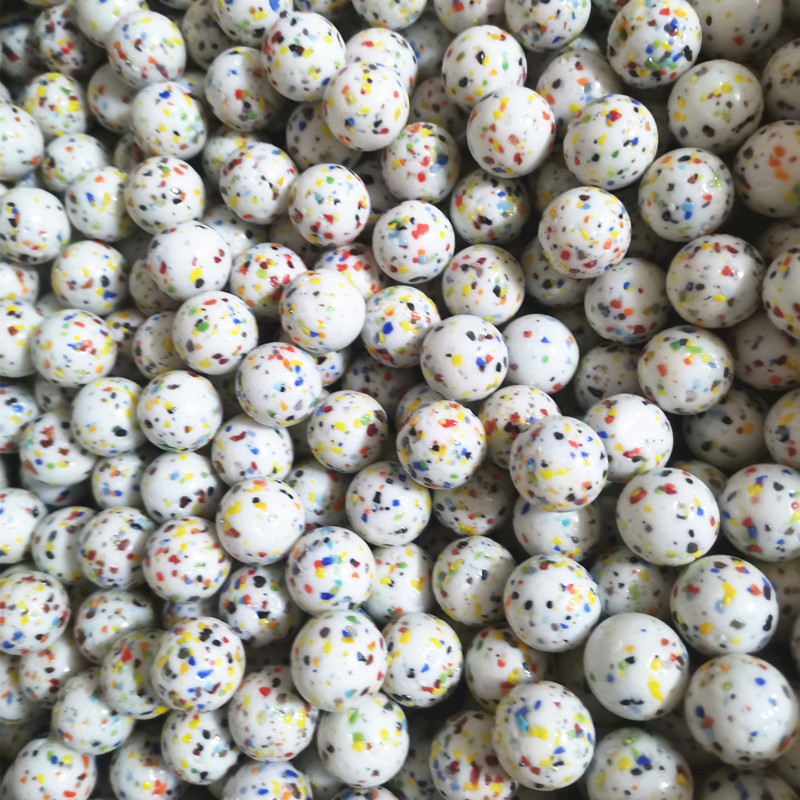 16mm mármoles de vidrio al por mayor juguetes nostálgicos cuentas de vidrio juego de damas tienda binaria de vidrio perlas sueltas bola artesanal
