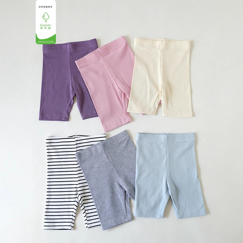 2026 New Children's Elastic Cycling Shorts, Thin Style, Boys and Girls, Premium Silk Cotton Base Shorts, Five-Point Pants 2026 New Children's Elastic Cycling Shorts, Thin Style, Boys and Girls, Premium Silk Cotton Base Shorts, Five-Point Pants