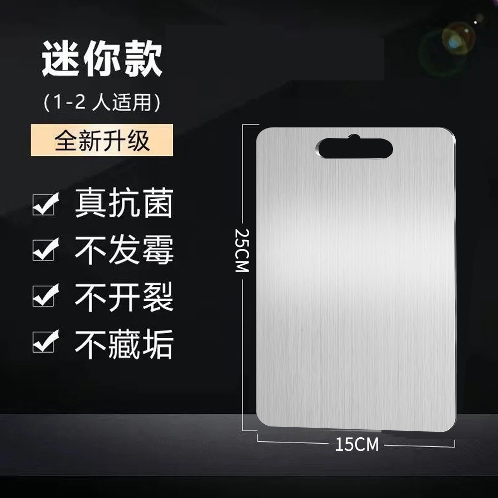 Juego de cuchillos y tabla de cortar de acero inoxidable para el hogar, tabla de cortar de doble cara antibacteriana y antimoho, tabla de cortar enrollable para cocina