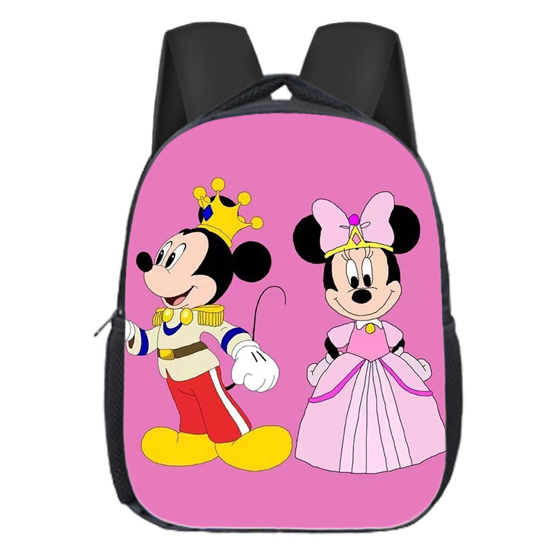 Mochila escolar popular de Mickey para niños, mochila de jardín de infantes, dibujos animados, linda, versátil, para estudiantes de primaria, mochila de gran capacidad, ligera