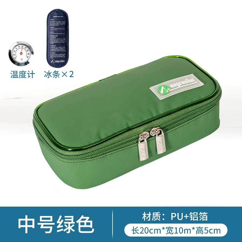 Cooled handheld travel ice bag, small thermal bag