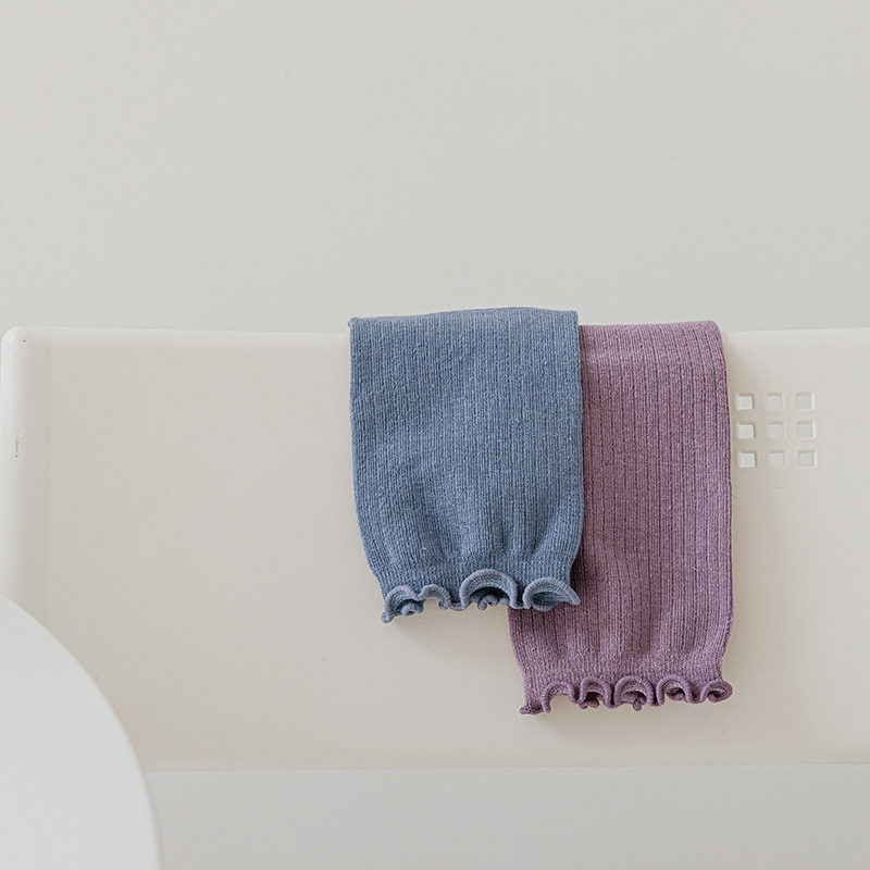 Femmes Style Japonais Pastorale Couleur Unie Coton Crew Socks Une Paire display picture 4
