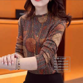 直播爆款澳绒打底衫早秋新款气质通勤圆领长袖打底衫女～可ding制