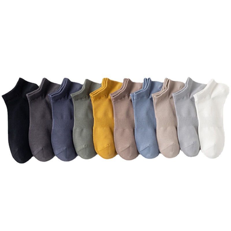 Calcetines de algodón de calcetines de color puro Hombre Calcetines de malla transpirable calcetines de barco invisible delgada japonesa de verano para Hombre Calcetines al por mayor
