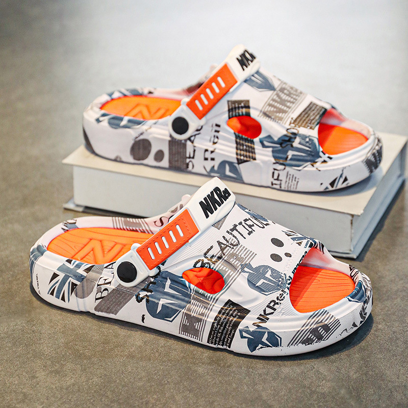 运动凉鞋男款夏季外穿防滑防臭厚底两用凉拖鞋男女海边沙滩鞋批发