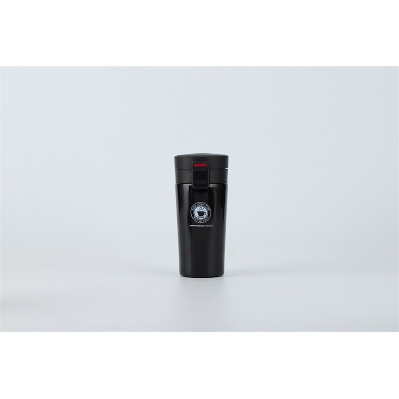 Taza de automóvil creativa de doble vacío de acero inoxidable cubierta de rebote de taza de café de oficina creativa taza de agua de negocios blanca