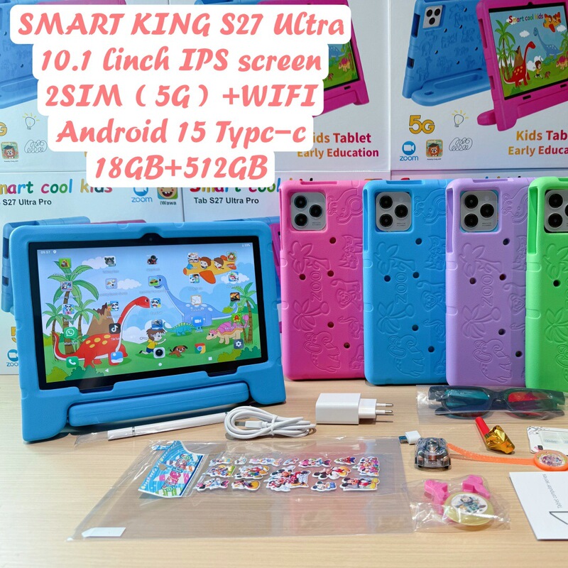 Cross-Border 10.1inch Smart Cook Kids Tab S27 Ultra Pro Anti-Fall Tablet Wholesale Cross-Border 10.1inch Smart Cook Kids Tab S27 Ultra Pro Anti-Fall Tablet Wholesale