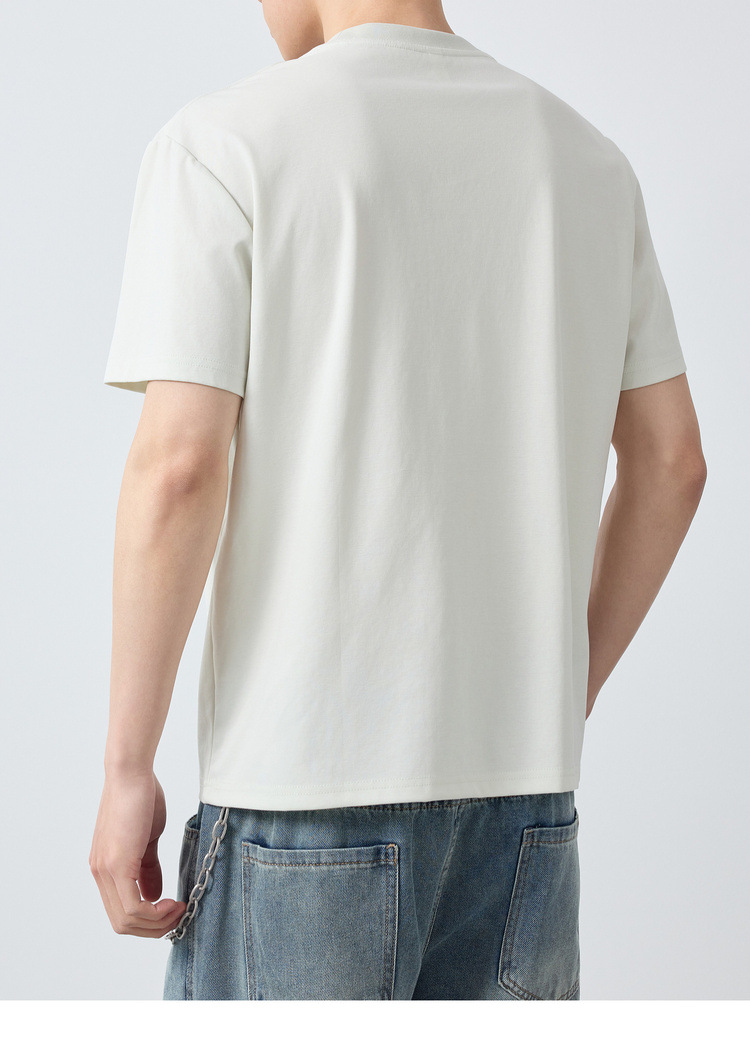 Embroidered Men's T-shirt With Round Neck For Summer Style_voghion.com