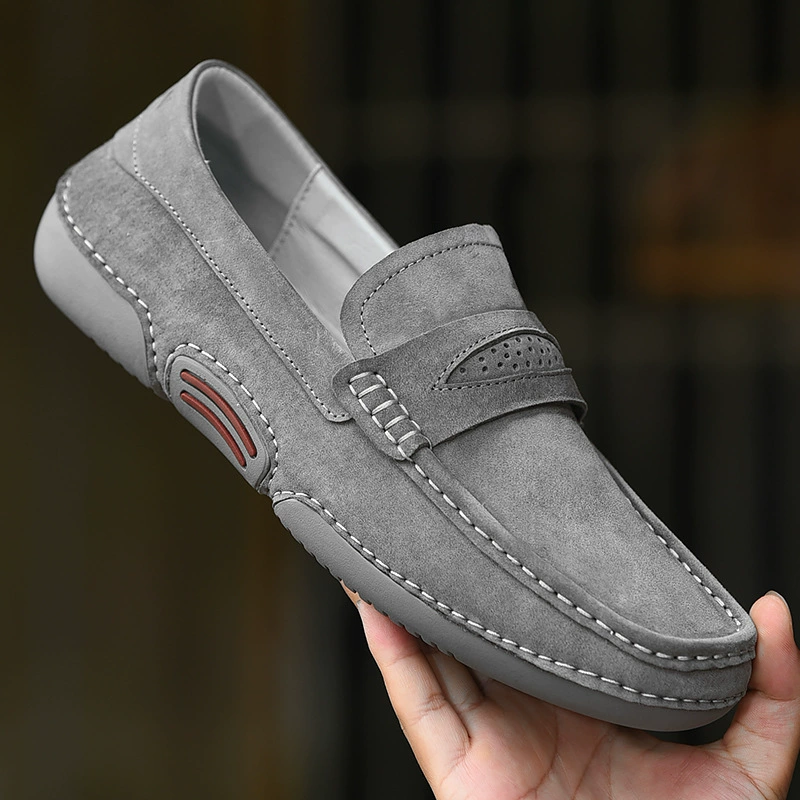 Cross-border trend new low-cut slip-on slip-on shoes for all seasons, fashionable simple sewing casual driving shoes for men 2009