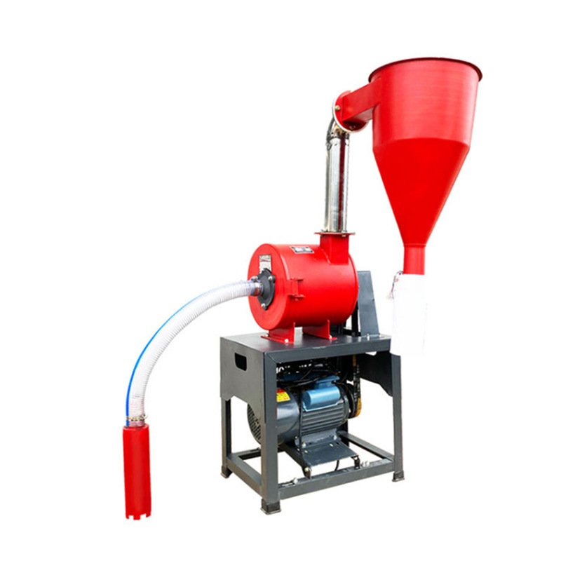 Trituradora de harina de maíz autocebante, máquina de trituración de granos integrales para el hogar, alimento de cría, trituradora de harina de salvado de arroz