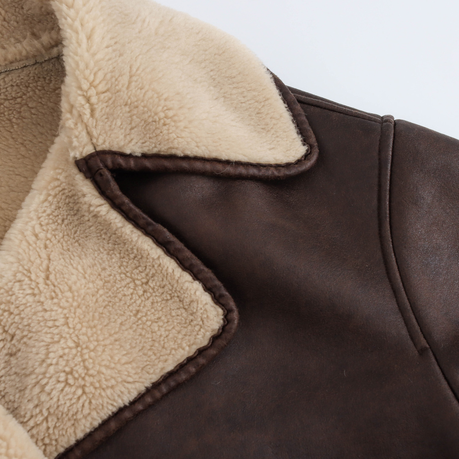 Women's Reversible Lapel Jacket Single-breasted Long-sleeved Coat_voghion.com