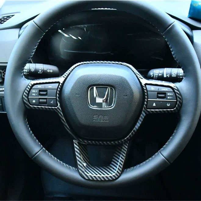 Подходит для новой декоративной рамы рулевого колеса Honda CRV Haoying 22 Civic с сеткой, блестками на пуговицах рулевого колеса