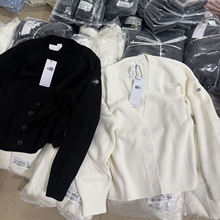 高品质 alo原标  休闲百搭针织长袖开衫毛衣女秋冬V领外套