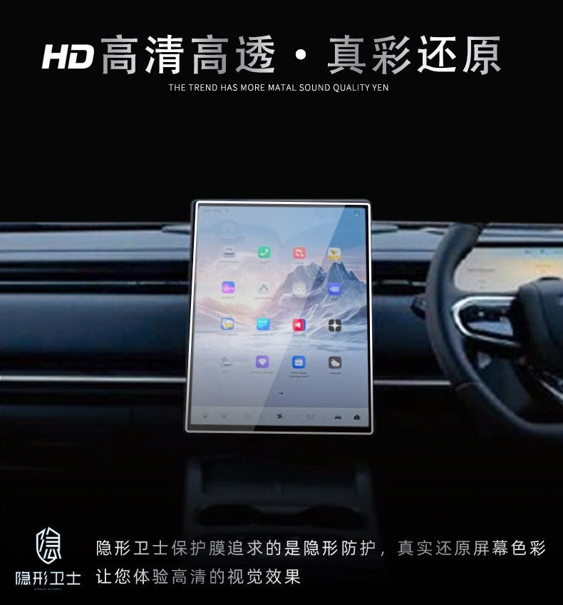 Suitable for Chery Jaecoo J5 right-hand drive integrated central control navigation display screen tempered protective film accessory modification