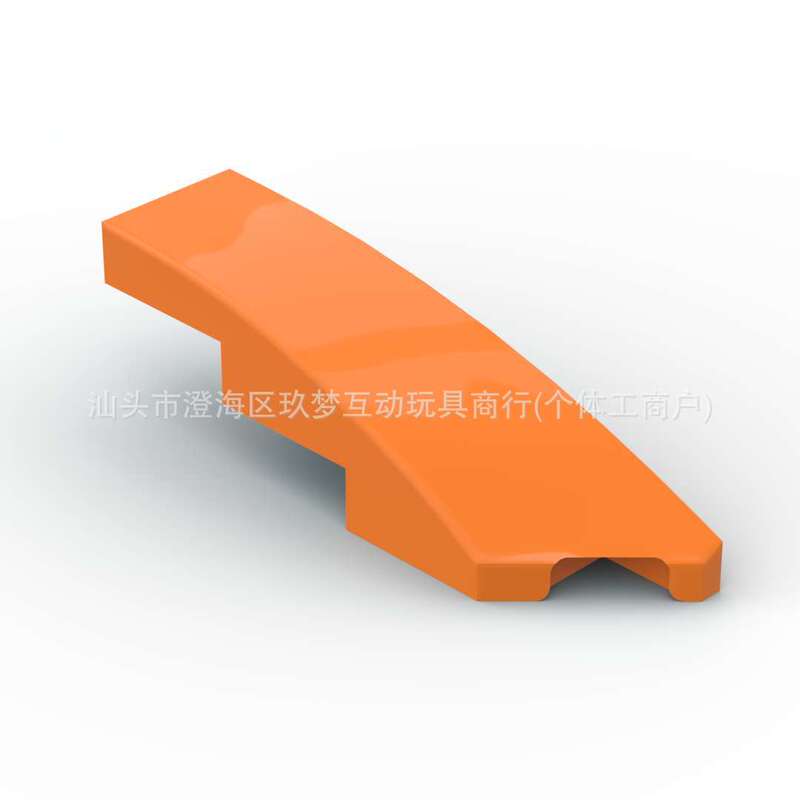 [50g] Compatible with Lego 5414 1X4 Wedge Arc Panel Right Moc Small Particle Building Block Accessories