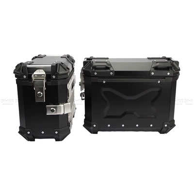 quick release three boxes – Motorcycle trunk - 35l-side-box-embossed-black