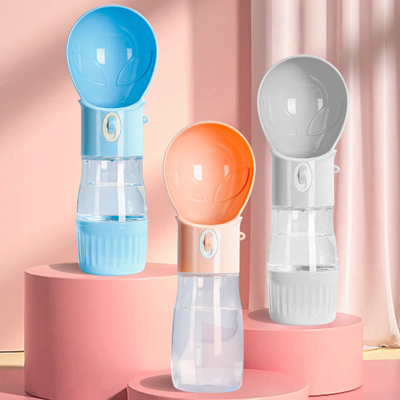 Perro salida taza de agua portátil botella de agua potable al aire libre pasear perro agua potable alimentación botella de agua mascota taza portátil suministros