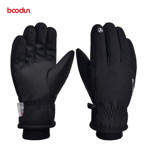 boodun new 3M ski gloves autumn and winter warm windproof touch screen outdoor riding electric bicycle gloves