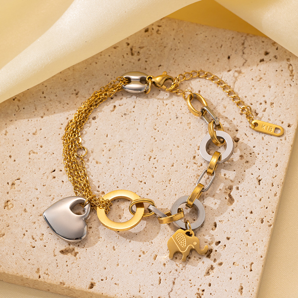 25g Weight 0.03µm-0.05µm Gold Plating Thickness PVD Coated Gold Plating Process 18K Real Gold Plated Plating Material 304 Stainless Steel Pendant Material Zircon Inlay Material Bracelets Classification 304 Stainless Steel Chain Material Cuban Link Chain Curb Chain, box chain, Twisted Rope Chain, snake chain, figaro chain Chain Type 1 Piece Quantity Daily Occasion 304 Stainless Steel Material Eye, Flower, Butterfly Pattern Women's Gender Casual, Simple Style Style Enamel, Inlay Craft Casual Simple Style Eye Flower Butterfly Titanium Steel Zircon Bracelets In Bulk 35