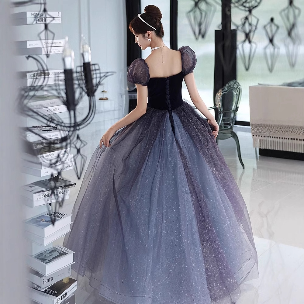 Vestido de noche luz lujo nicho alto sentido banquete temperamento estudiante 18 años adulto ceremonia arte examen anfitrión rendimiento image 5